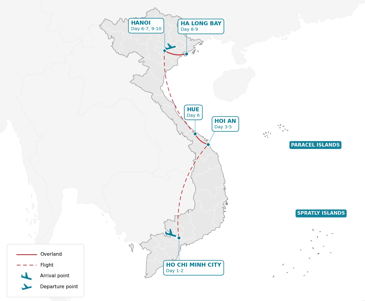 10-vietnam-cultural-tour-map